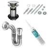 Victorian Plumbing Basin With Overflow - Installation Pack -Plumbing Supplies Sales ip01 l