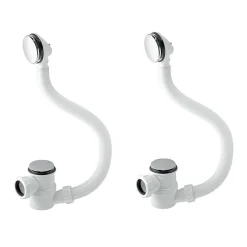 Trojan Twin Clicker Wastes With Integral Shallow Waste Traps