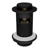 Arezzo Matt Black Small Cap Slotted Click Clack Basin Waste -Plumbing Supplies Sales mbscw l