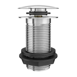 Cruze Bathroom Cruze Unslotted Click Clack Basin Waste - Chrome