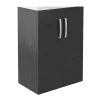 Victorian Plumbing Brooklyn 600mm Black Floor Standing Vanity Cabinet (excluding Basin) -Plumbing Supplies Sales mod603 l
