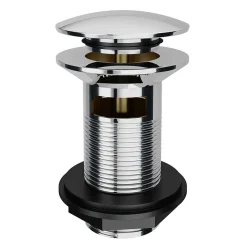 Cruze Bathroom Cruze Slotted Click Clack Basin Waste - Chrome 6 Cruze Bathroom Cruze Slotted Click Clack Basin Waste - Chrome -Plumbing Supplies Sales moonslottedclickclackbasinwastechromembw01nl