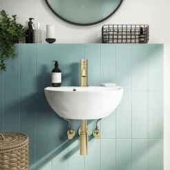 Arezzo Brushed Brass Trap And Isolating Set 9 Arezzo Brushed Brass Trap And Isolating Set -Plumbing Supplies Sales mrtisbb d1