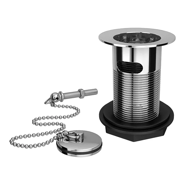 Victorian Plumbing Traditional Chrome Basin Waste With Plug + Ball Chain 3 Victorian Plumbing Traditional Chrome Basin Waste With Plug + Ball Chain