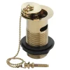 Victorian Plumbing Traditional Gold Plated Slotted Basin Waste With Plug + Ball Chain 2 Victorian Plumbing Traditional Gold Plated Slotted Basin Waste With Plug + Ball Chain -Plumbing Supplies Sales plgg01 l