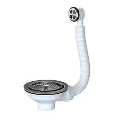 Viva Sanitary Fitting Viva Basket Strainer Waste With Round Overflow