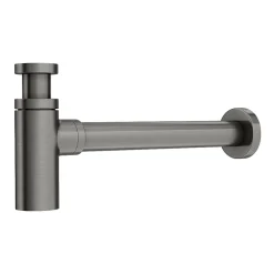 Arezzo Round Gunmetal Grey Modern Basin Bottle Trap