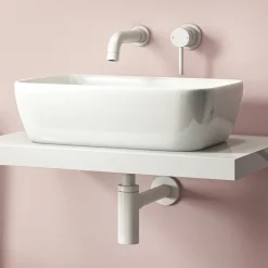 Arezzo Round Matt White Modern Basin Bottle Trap 7 Arezzo Round Matt White Modern Basin Bottle Trap -Plumbing Supplies Sales rdtrpwht d1