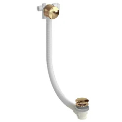 Urlington Bathroom Burlington Riviera Gold Overflow Bath Filler With Click Clack Waste