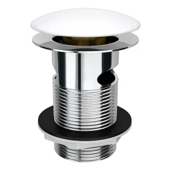 Victorian Plumbing White Ceramic Slotted Click Clack Basin Waste -Plumbing Supplies Sales scw01 large