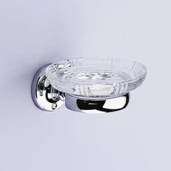 Silverdale Bathroom Silverdale Luxury Berkeley Crystal Soap Dish - Chrome