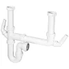 McAlpine Plumbing Product McAlpine 2.0 Bowl Kitchen Sink Plumbing Kit With 2 Nozzles -Plumbing Supplies Sales sk2a l