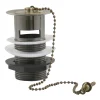 Chatsworth Antique Brass Slotted Basin Waste With Plug & Ball Chain -Plumbing Supplies Sales slplbra d2