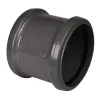 FloPlast 110mm Anthracite Grey Double Socket Pipe Coupling 1 FloPlast 110mm Anthracite Grey Double Socket Pipe Coupling -Plumbing Supplies Sales sp105ag l