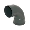 FloPlast 110mm Anthracite Grey 92.5° Single Socket Bend -Plumbing Supplies Sales sp161ag l