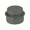 FloPlast 110mm Anthracite Grey Screwed Access Cap -Plumbing Supplies Sales sp292ag l