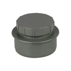 FloPlast 110mm Anthracite Grey Screwed Access Cap
