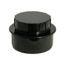 FloPlast 110mm Black Screwed Access Cap