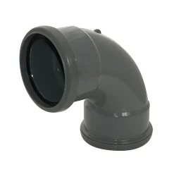 FloPlast 110mm Anthracite Grey 92.5° Double Socket Bend