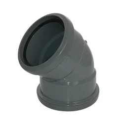 FloPlast 110mm Anthracite Grey 135° Double Socket Bend