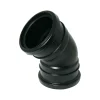 FloPlast 110mm Black 135° Double Socket Bend -Plumbing Supplies Sales sp563b l
