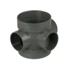 FloPlast 110mm Anthracite Grey Short Boss Pipe -Plumbing Supplies Sales sp583ag l