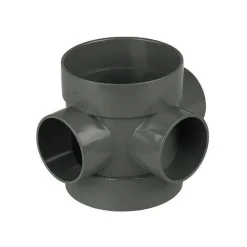 FloPlast 110mm Anthracite Grey Short Boss Pipe