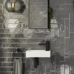 Arezzo Square Matt Black Modern Basin Bottle Trap -Plumbing Supplies Sales sqbotblk d2