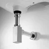 Milan Bathroom Milan Square Modern Basin Bottle Trap Chrome