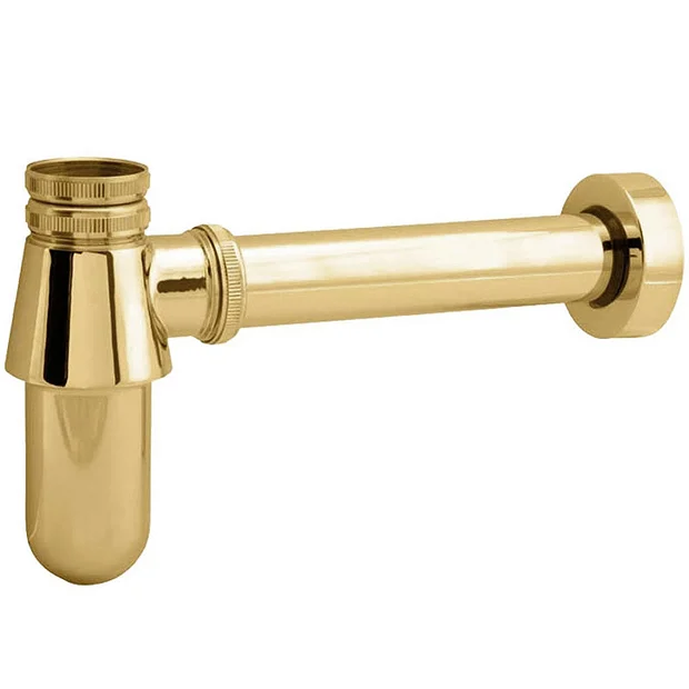 Deva Gold 1 1/4" Bottle Trap With Wall Extension 3 Deva Gold 1 1/4" Bottle Trap With Wall Extension