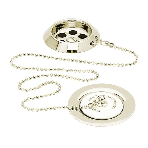 Heritage Bathroom Heritage - Ornate Bath Waste With Porcelain Plug - Vintage Gold 3 Heritage Bathroom Heritage - Ornate Bath Waste With Porcelain Plug - Vintage Gold