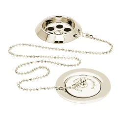 Heritage Bathroom Heritage - Exposed Bath Waste & Overflow With Porcelain Plug - Vintage Gold