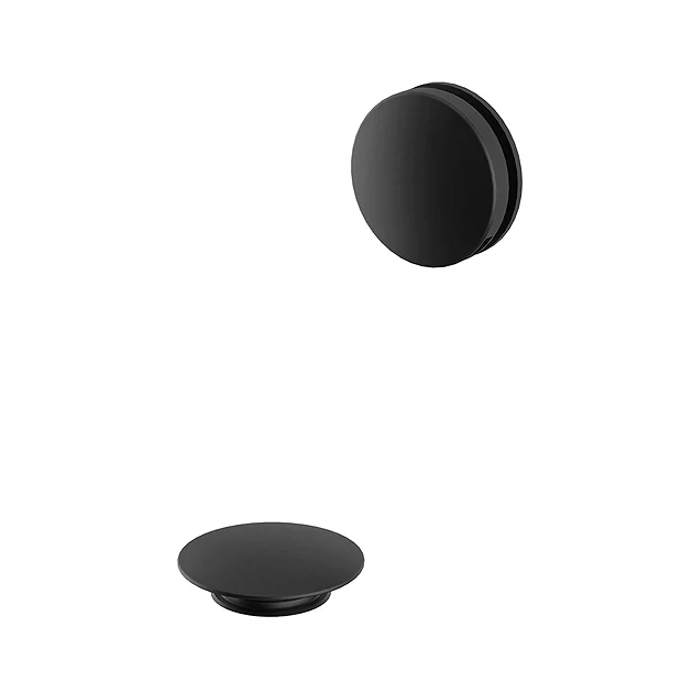 Heritage Bathroom Heritage Push Button Bath Waste - Matt Black 3 Heritage Bathroom Heritage Push Button Bath Waste - Matt Black