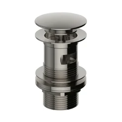 Heritage Bathroom Heritage Clicker Basin Waste - Slotted - Brushed Nickel