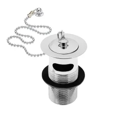 Heritage Bathroom Heritage - Slotted Basin Waste - Chrome