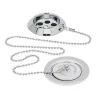Heritage Bathroom Heritage - Ornate Bath Waste With Porcelain Plug - Chrome -Plumbing Supplies Sales thc11pl