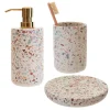 Toreno Terrazzo-Effect Concrete Bathroom Accessories Set 2 Toreno Terrazzo-Effect Concrete Bathroom Accessories Set -Plumbing Supplies Sales trtset l