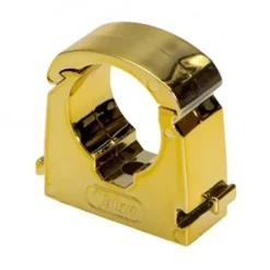 Talon 15mm Gold Effect Hinged Pipe Clips (Pack Of 10) -Plumbing Supplies Sales ts15gp10 d1 1