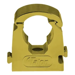 Talon 15mm Gold Effect Hinged Pipe Clips (Pack Of 10) -Plumbing Supplies Sales ts15gp10 l 1