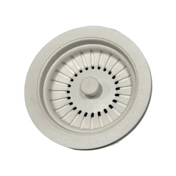 Venice Matt White Plastic Basket Strainer Kitchen Sink Waste -Plumbing Supplies Sales vnkbs547