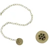Urlington Bathroom Burlington Gold Basin Plug & Chain -Plumbing Supplies Sales w1gold l