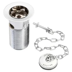 Bristan - Traditional Basin Waste With Porcelain Plug - Chrome