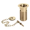 Bristan Slotted Basin Waste With Plug - Gold Plated -Plumbing Supplies Sales wbasin02g l