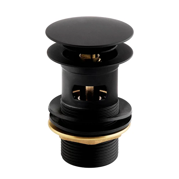 Bristan Black Round Basin Clicker Waste 4 Bristan Black Round Basin Clicker Waste - Image 2