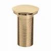Bristan Round Unslotted Clicker Basin Waste - Gold 1 Bristan Round Unslotted Clicker Basin Waste - Gold -Plumbing Supplies Sales wbasin05g l