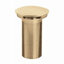 Bristan Round Unslotted Clicker Basin Waste - Gold