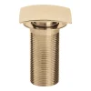 Bristan Square Unslotted Clicker Basin Waste - Gold -Plumbing Supplies Sales wbasin07g l