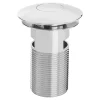 Bristan Round Push Basin Waste Slotted Chrome -Plumbing Supplies Sales wbasin08c ln