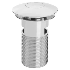 Bristan Round Push Basin Waste Slotted Chrome
