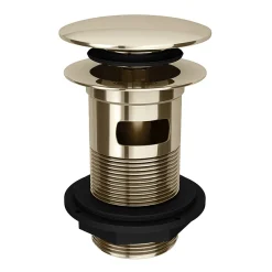 Victorian Plumbing Gold Slotted Click Clack Basin Waste